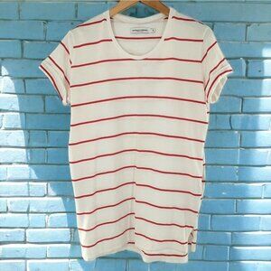 Margaux Lonnberg Paris Red and White Stripe 100% Cotton Tunic Dress Size 6/Small